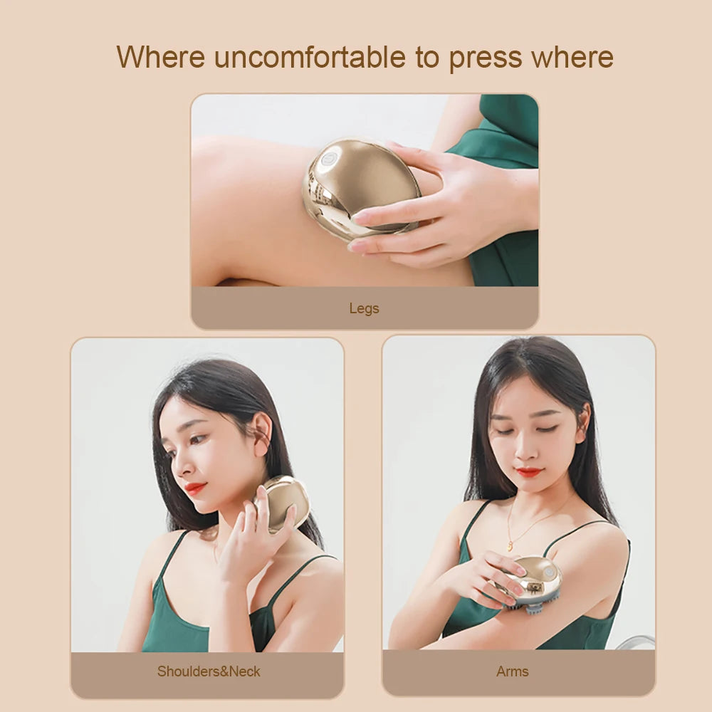 Electric Scalp Vibration Head Massager Device Relax Muscles Kneading Massage Stimulate Blood Circulation and Banish Weariness