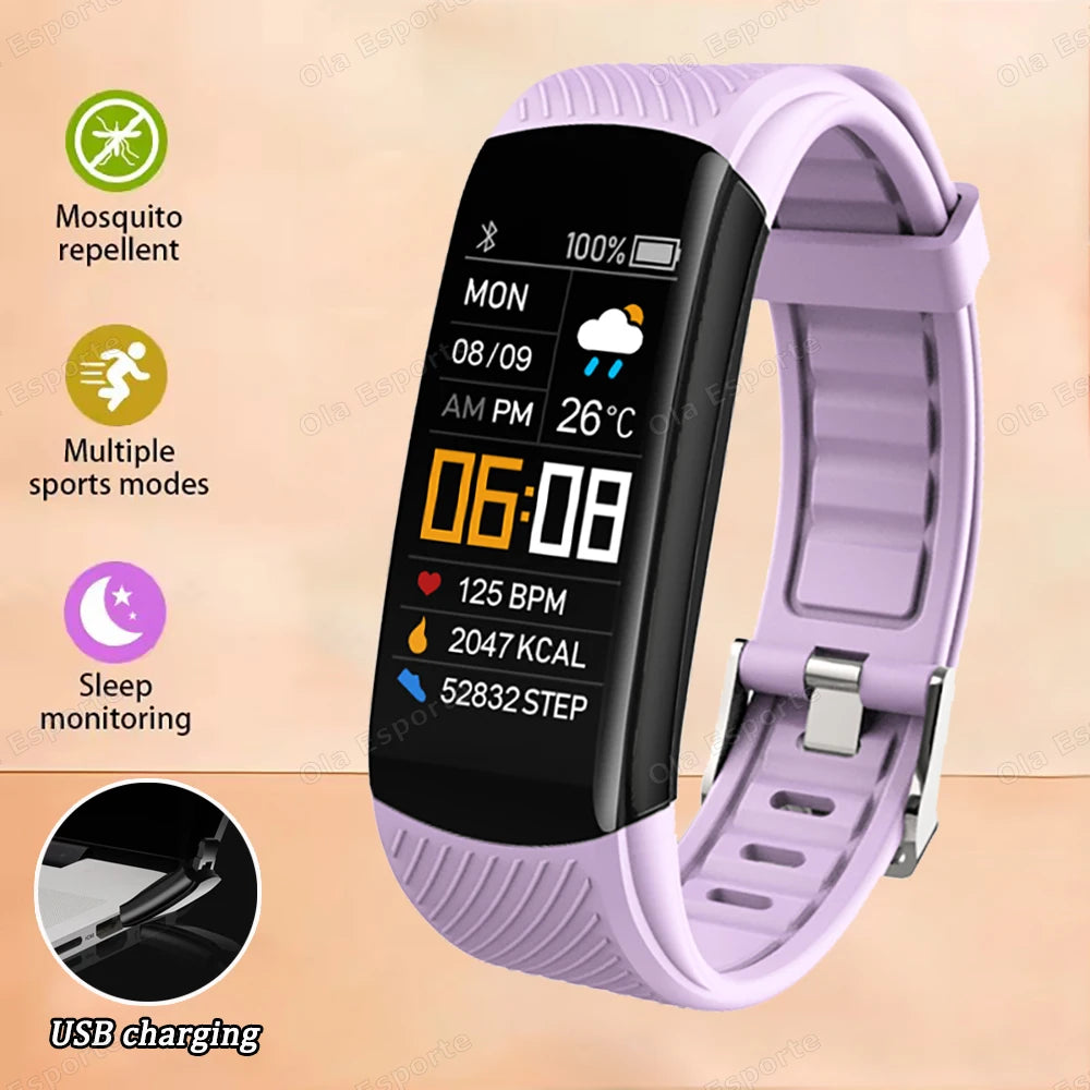 Smart Watch Men Women Bluetooth Step Counting Sports Bracelet Fitness Tracker Heart Rate Blood Pressure Sleep Smart Bracelet New
