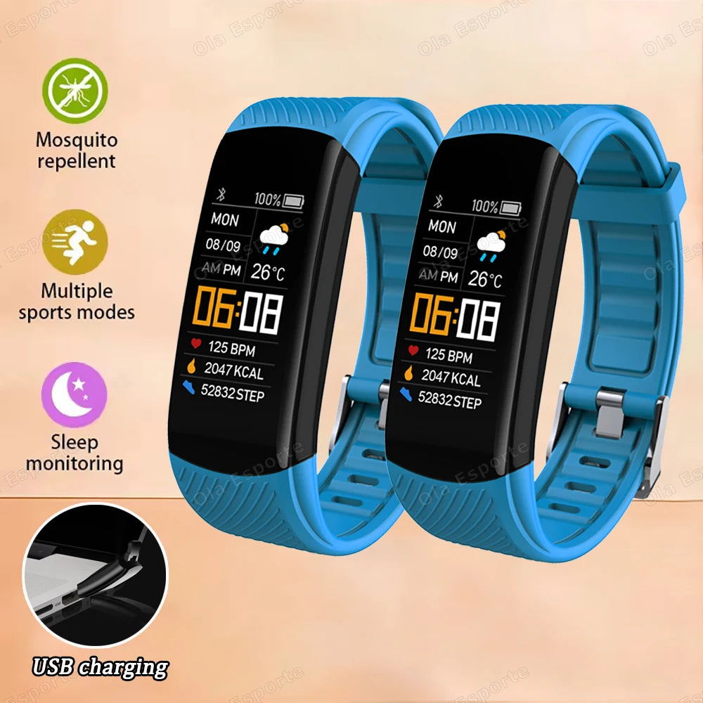 Smart Watch Men Women Bluetooth Step Counting Sports Bracelet Fitness Tracker Heart Rate Blood Pressure Sleep Smart Bracelet New